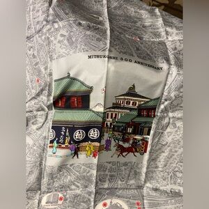 MITSUKOSHI 300 ANNIVERSARY Souvenir SILK Handkerchief Scarf